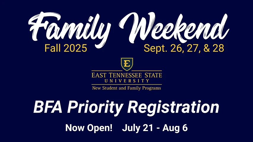 Logo for Family Weekend 2025 Registration